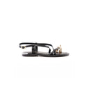 Sandal Noire | Gold Accent