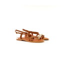 Sandal Camel | Gold Accent