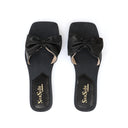 Slide Noire Pailleté | Bow