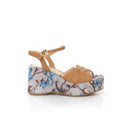 Wedge Sandal Camel | Floral Sole