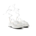Strappy Flatform Sandal Argent