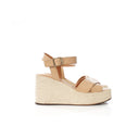 Wedge Sandal Caramel | Textured Sole