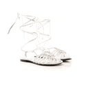 Sandal with straps on a white background