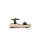 Flatform Sandal Noire
