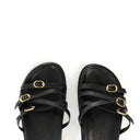 Slide Noire | Multi Buckle