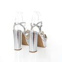 Platform Sandal Argent | Bicolor