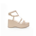 Wedge Sandal Latte | T-strap