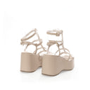 Wedge Sandal Latte | T-strap
